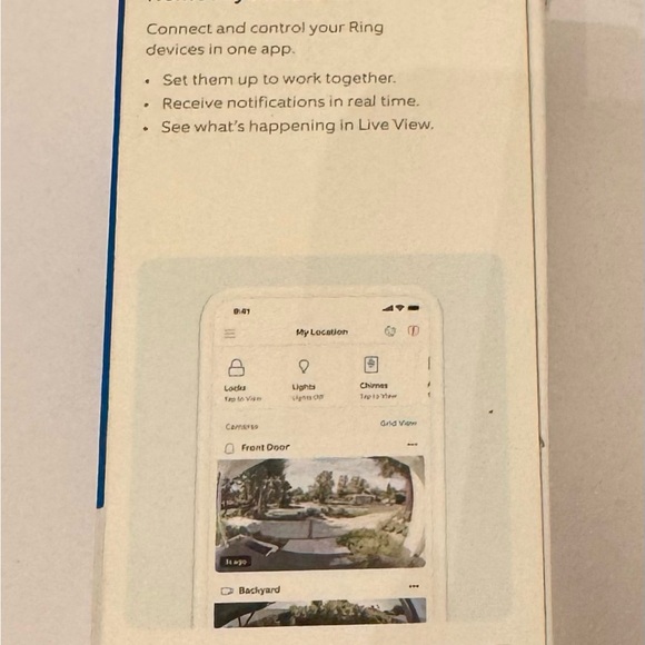 Ring Video Doorbell - Blue and Silver - Picture 4 of 5